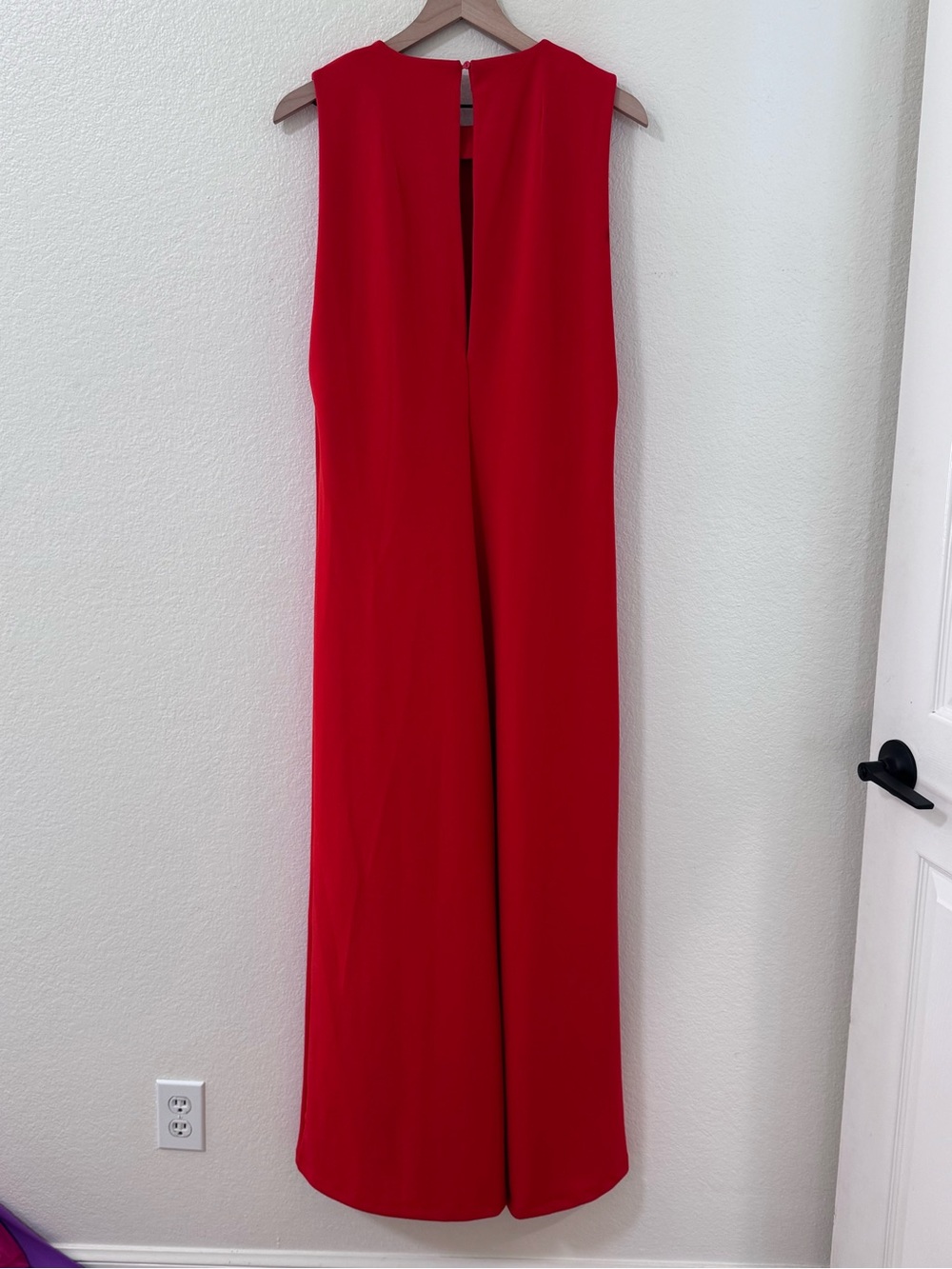 Zara Red Sleeveless Wide-Leg Jumpsuit - Picture 4 of 9